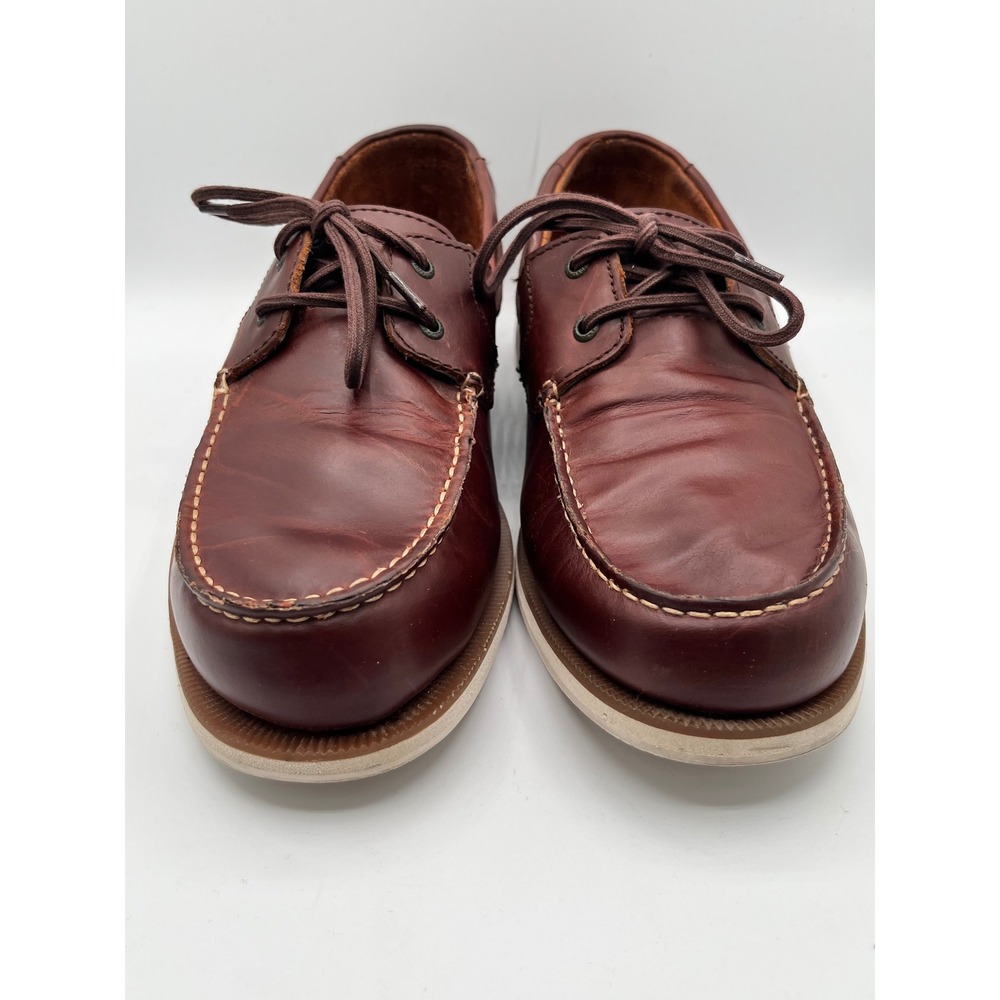 Rockport Southport Men Brown Leather Boat Shoes truTECH Sz 10.5M